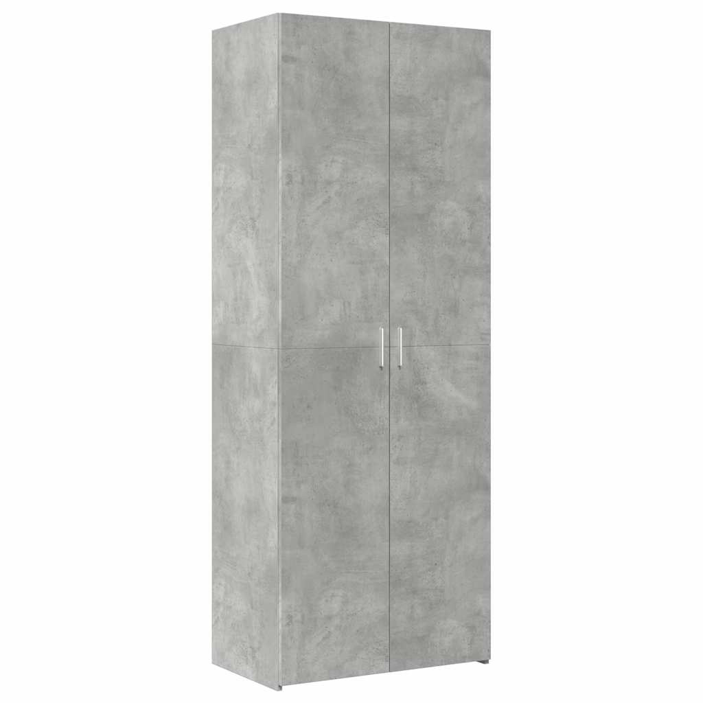 Storage Cabinet Concrete Grey 70x42.5x225 cm Engineered Wood