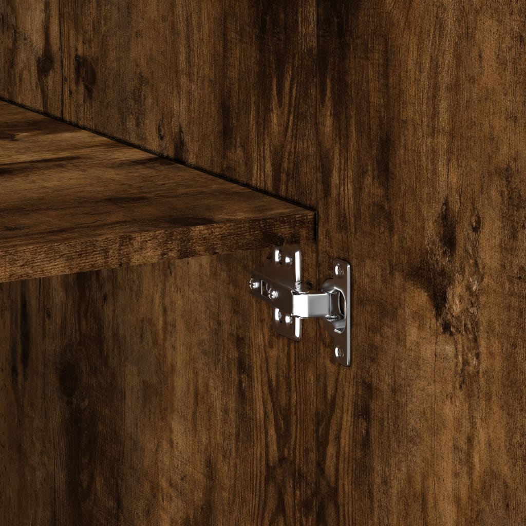 Highboard Smoked Oak 80x42.5x249 cm Engineered Wood