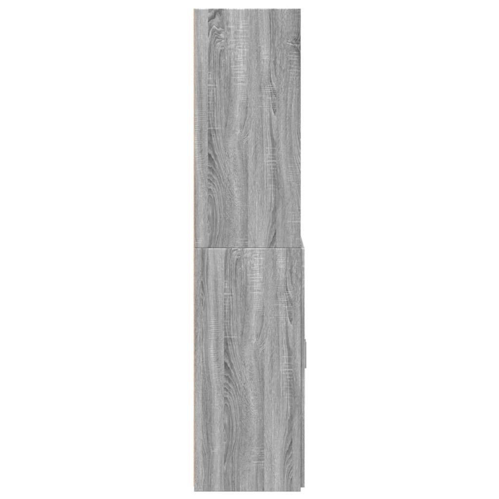 Highboard Grey Sonoma 70x42.5x185 cm Engineered Wood