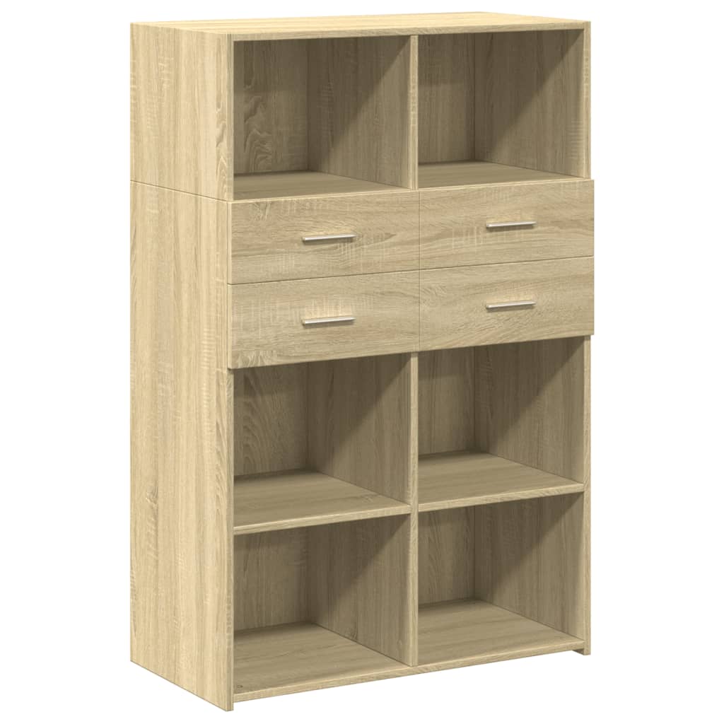 Highboard Sonoma Oak 80x42.5x124 cm Engineered Wood