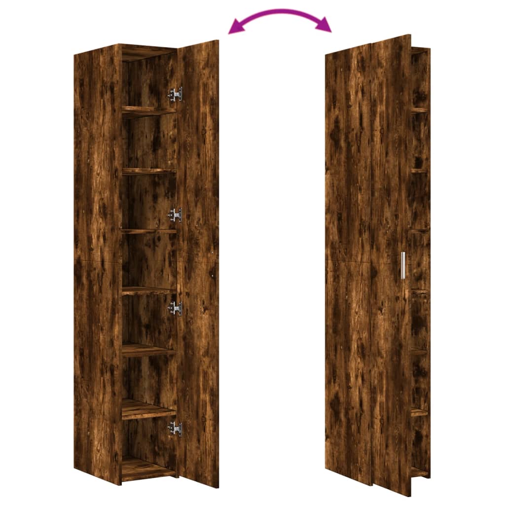 Highboard Smoked Oak 30x42.5x185 cm Engineered Wood