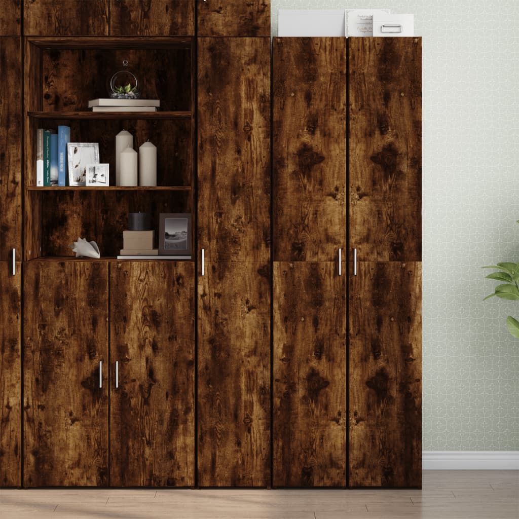 Highboard Smoked Oak 30x42.5x185 cm Engineered Wood