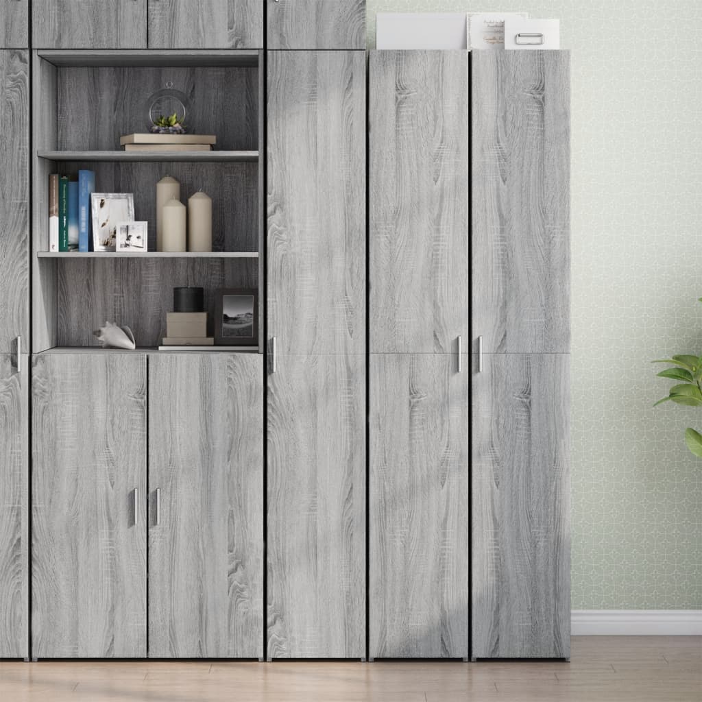Highboard Grey Sonoma 30x42.5x185 cm Engineered Wood