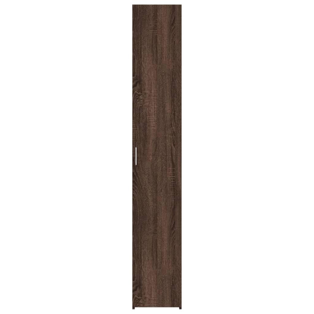 Highboard Brown Oak 30x42.5x185 cm Engineered Wood