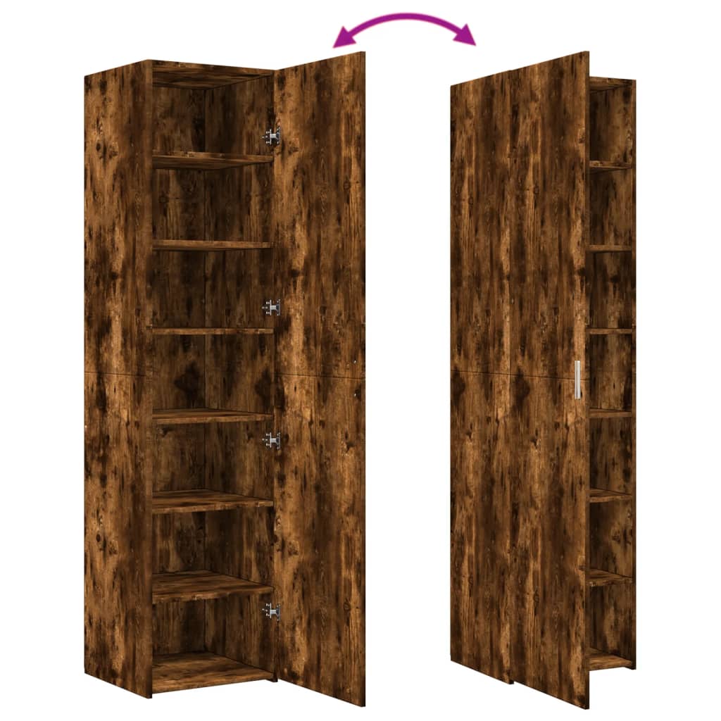 Highboard Smoked Oak 45x42.5x185 cm Engineered Wood