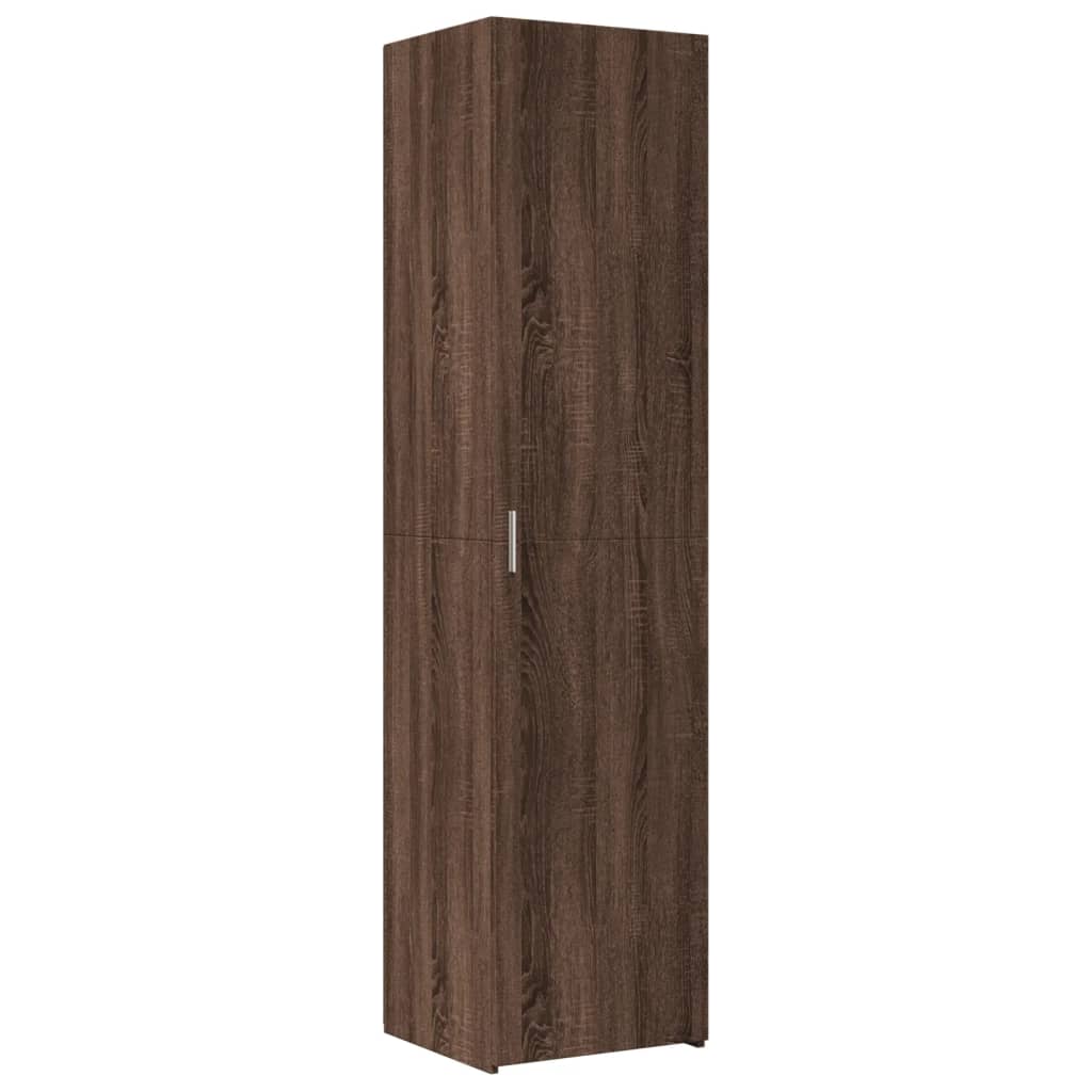 Highboard Brown Oak 45x42.5x185 cm Engineered Wood