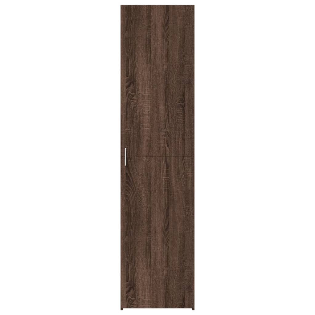 Highboard Brown Oak 45x42.5x185 cm Engineered Wood