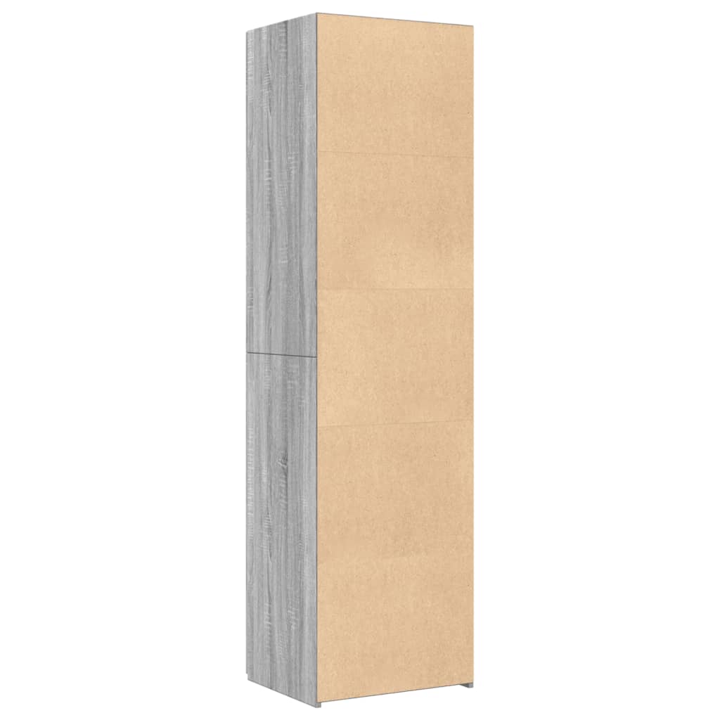 Highboard Grey Sonoma 50x42.5x185 cm Engineered Wood