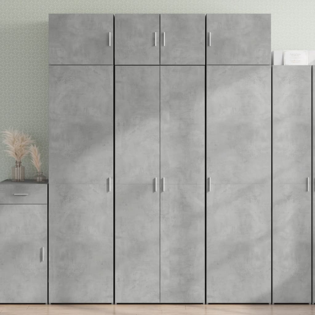 Highboard Concrete Grey 70x42.5x185 cm Engineered Wood