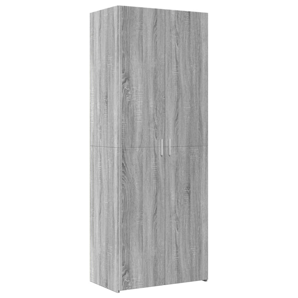 Highboard Grey Sonoma 70x42.5x185 cm Engineered Wood