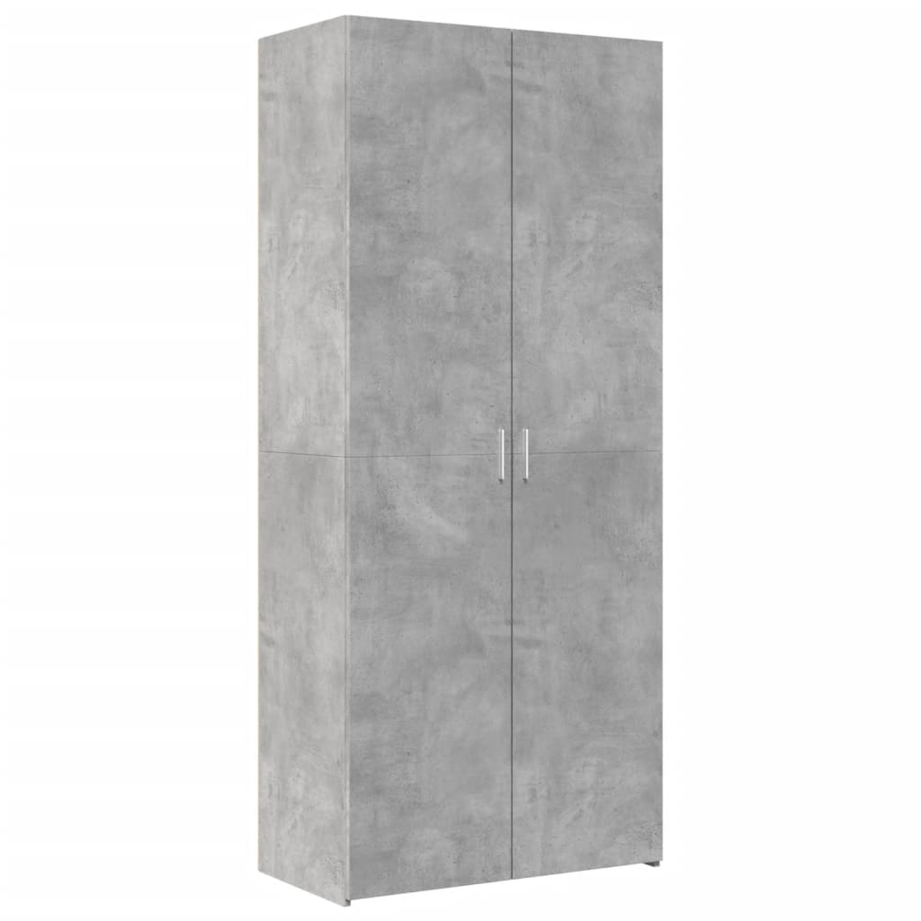 Highboard Concrete Grey 80x42.5x185 cm Engineered Wood