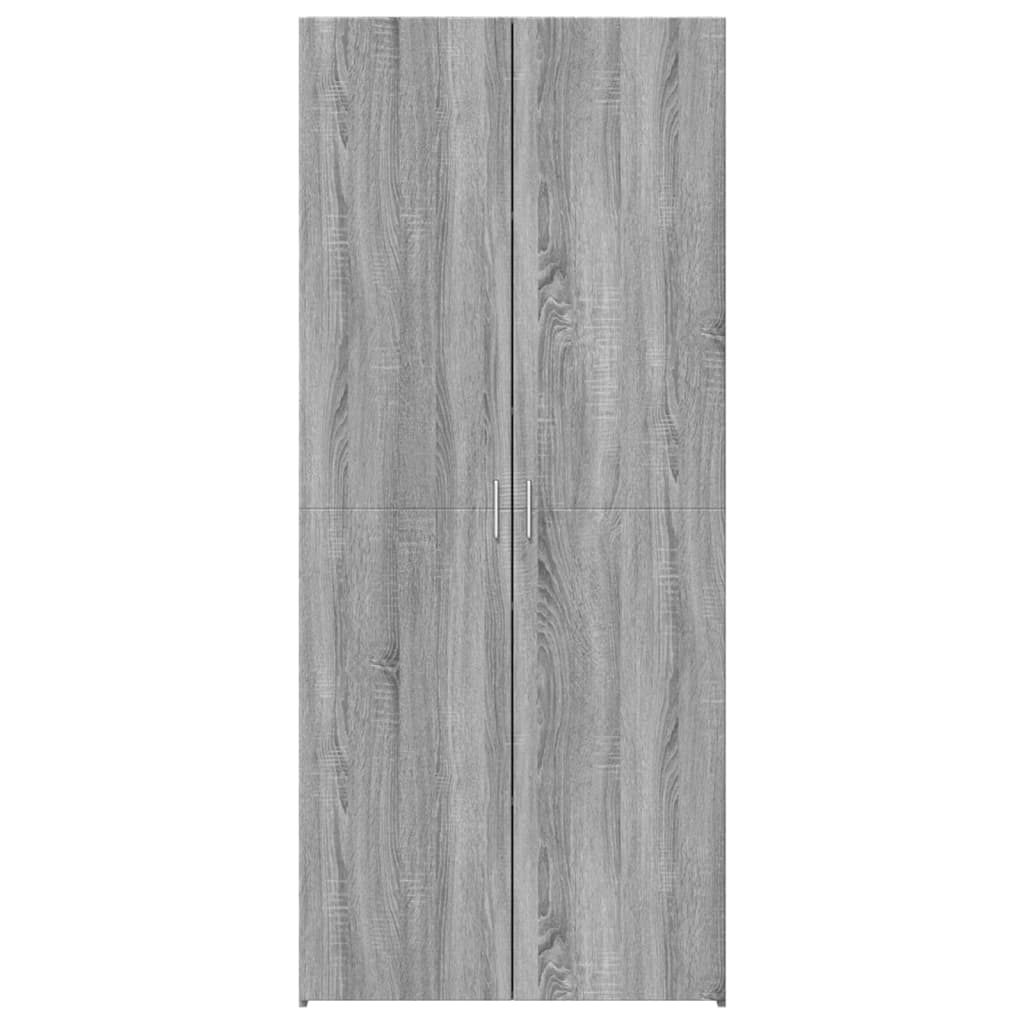 Highboard Grey Sonoma 80x42.5x185 cm Engineered Wood