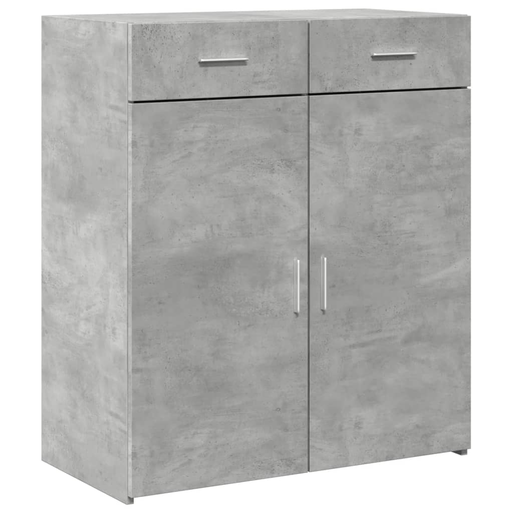 Sideboard Concrete Grey 80x42.5x93 cm Engineered Wood