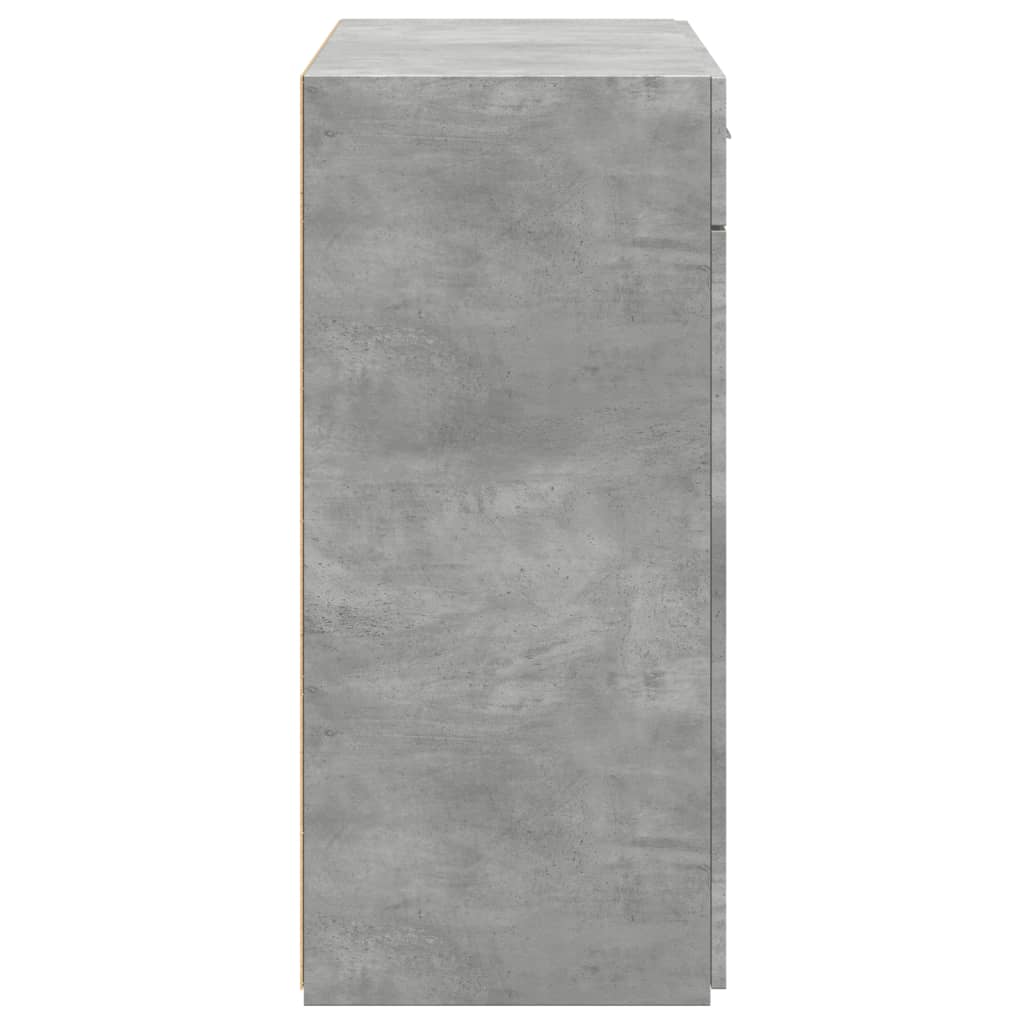 Sideboard Concrete Grey 80x42.5x93 cm Engineered Wood