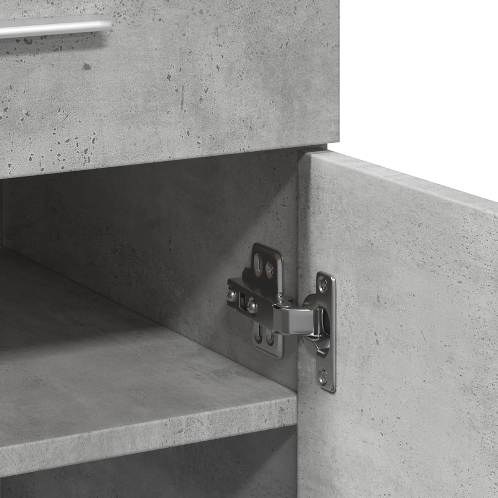 Sideboard Concrete Grey 80x42.5x93 cm Engineered Wood