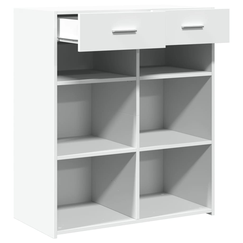 Sideboard White 80x42.5x93 cm Engineered Wood