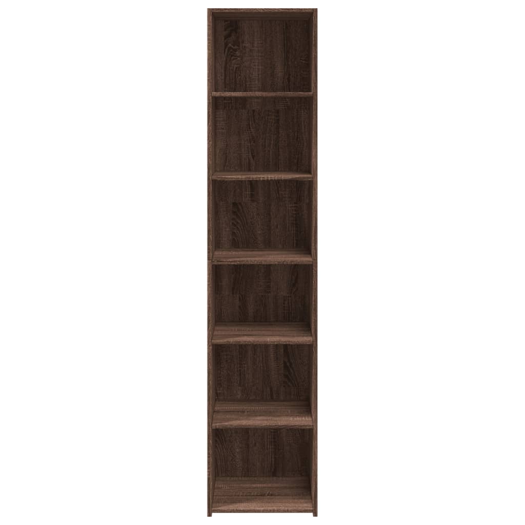 Highboard Brown Oak 40x41x185 cm Engineered Wood