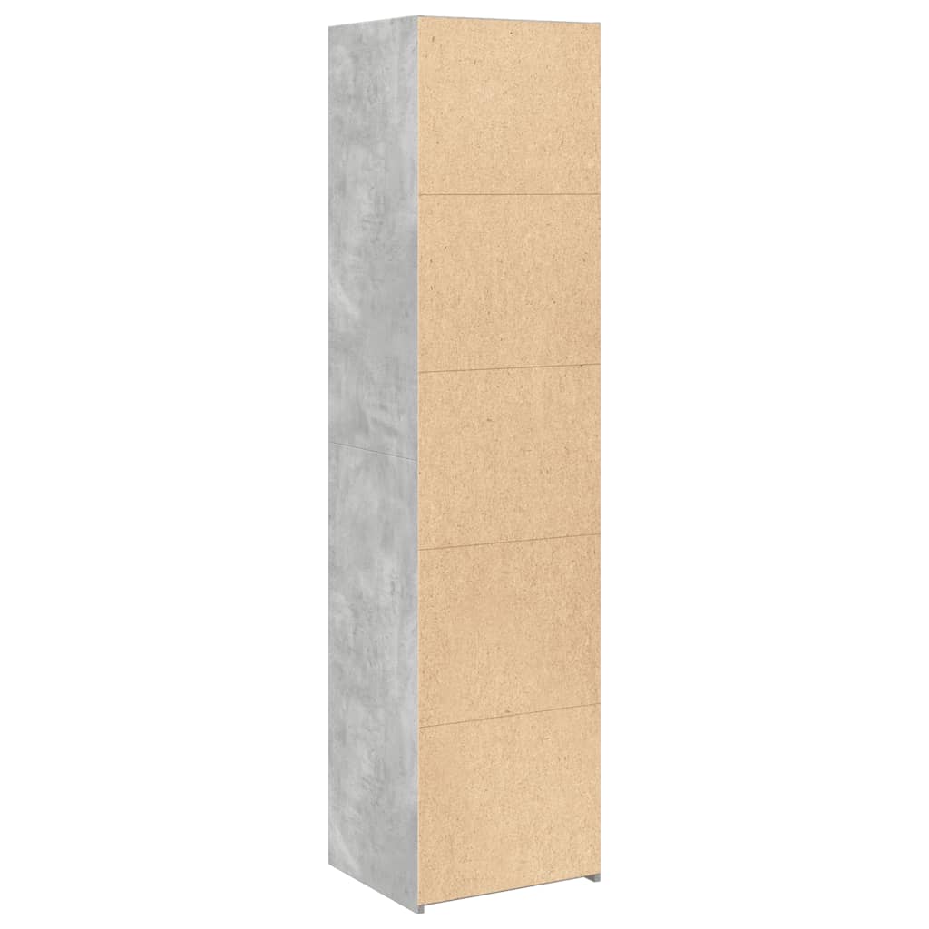 Highboard Concrete Grey 45x41x185 cm Engineered Wood