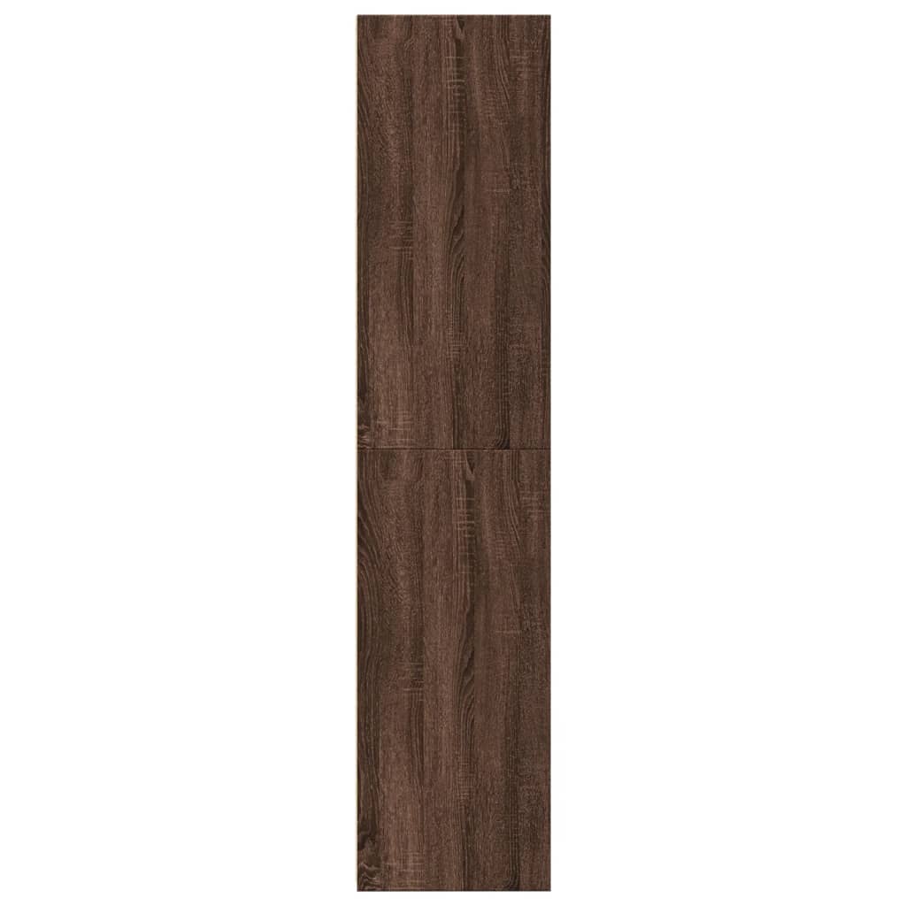 Highboard Brown Oak 50x41x185 cm Engineered Wood