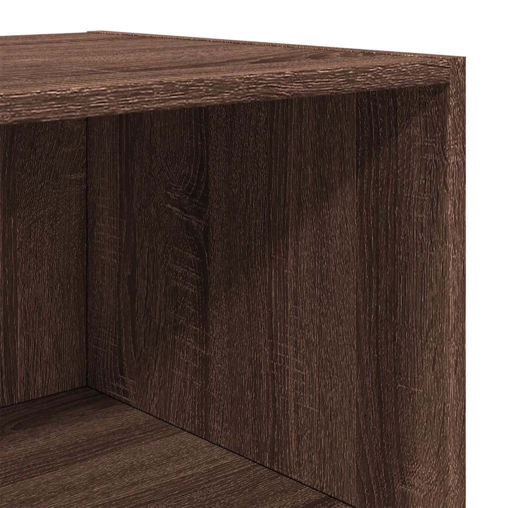 Highboard Brown Oak 50x41x185 cm Engineered Wood