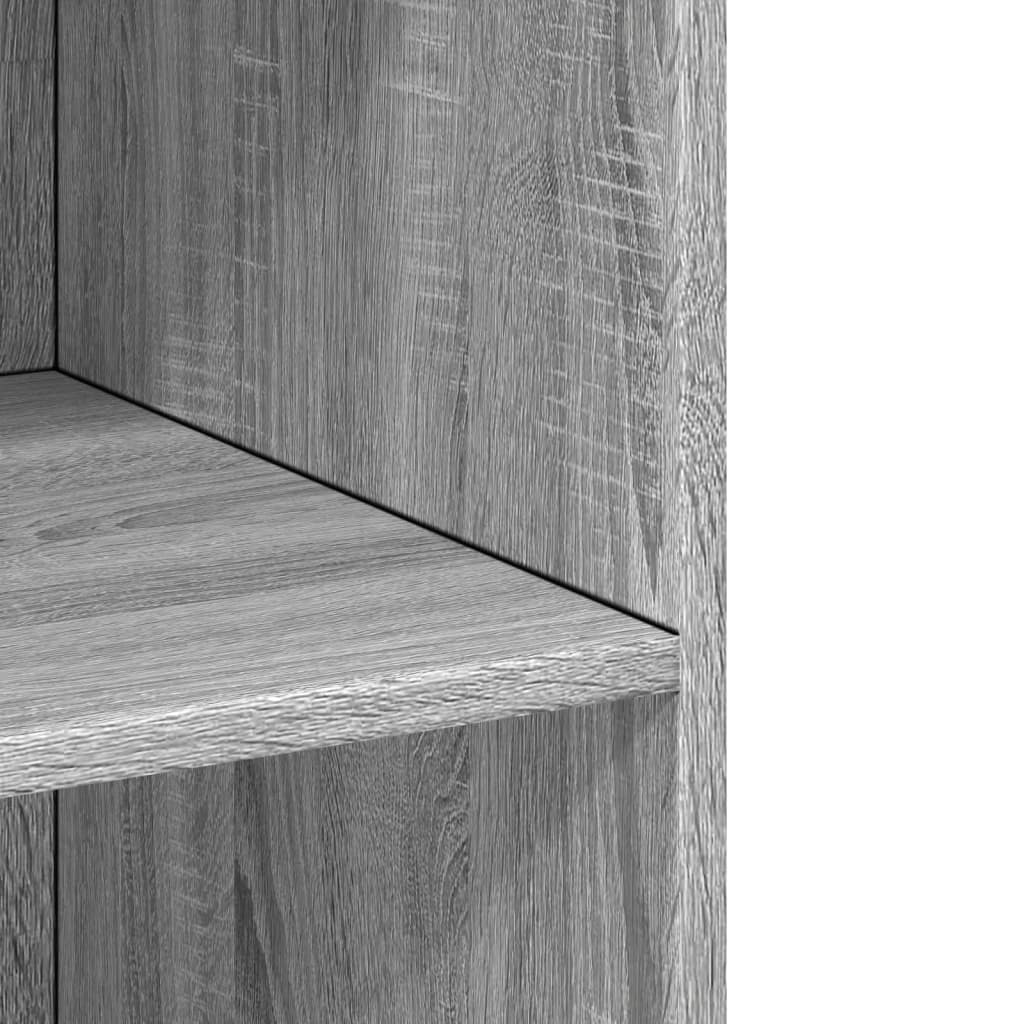 Highboard Grey Sonoma 70x41x185 cm Engineered Wood