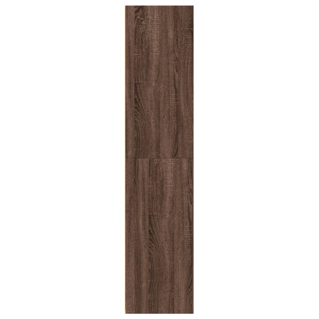 Highboard Brown Oak 70x41x185 cm Engineered Wood