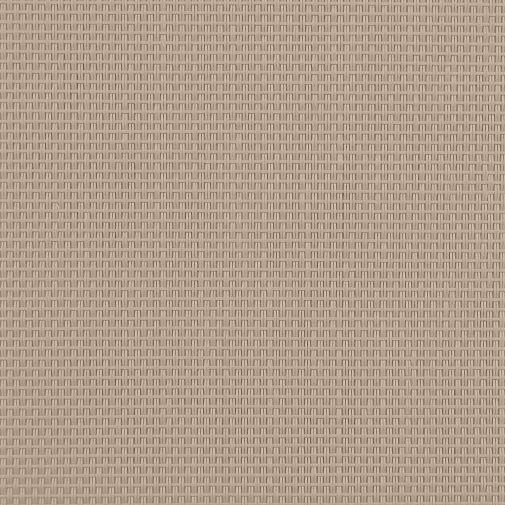 Sun Lounger Taupe Solid Wood Acacia and Textilene