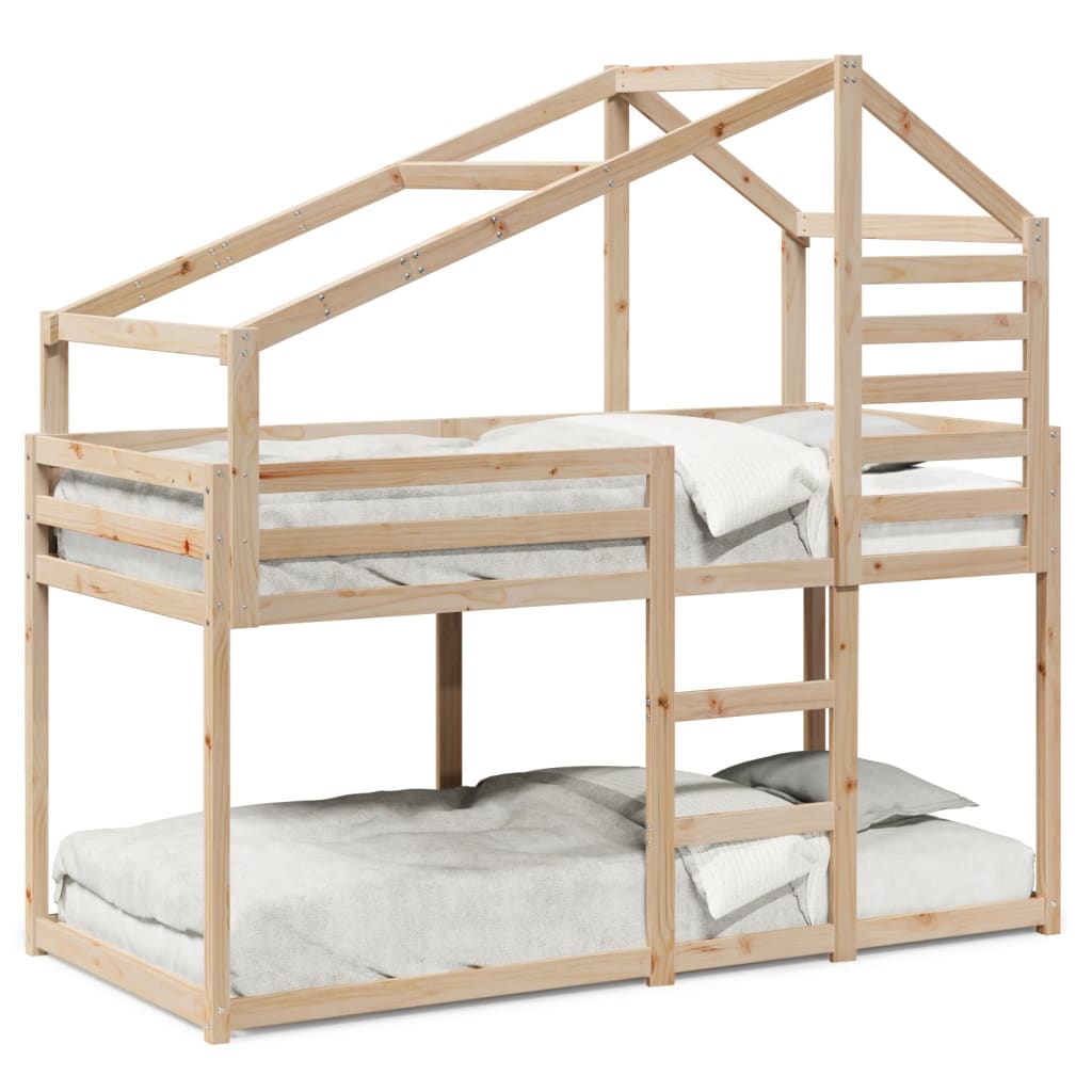 Bunk Bed without Mattress 80x200 cm Solid Wood Pine