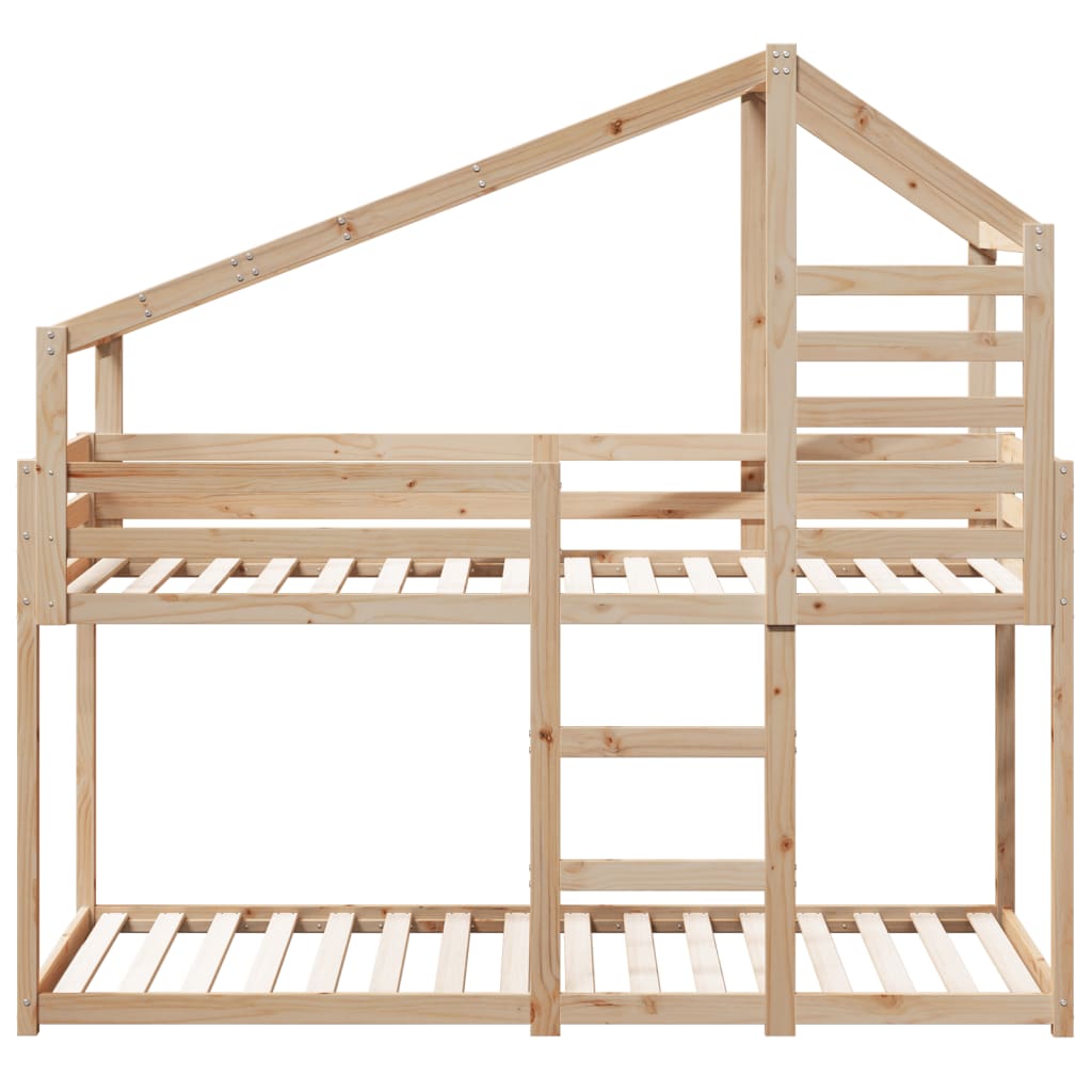 Bunk Bed without Mattress 80x200 cm Solid Wood Pine