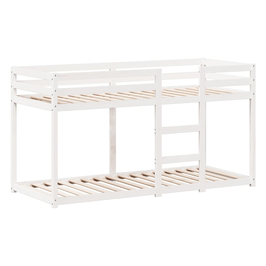 Bunk Bed without Mattress White 90x200 cm Solid Wood Pine