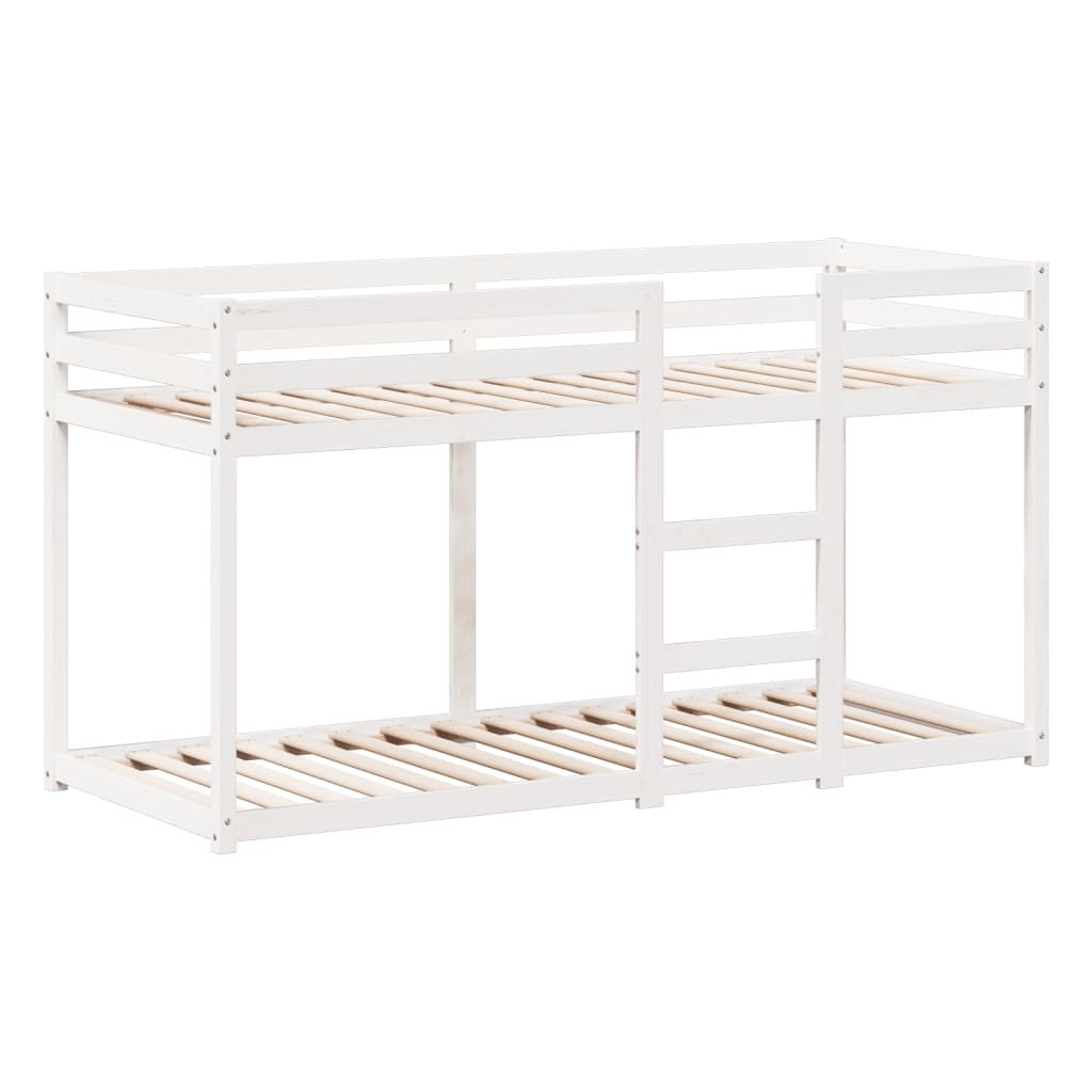 Bunk Bed without Mattress White 90x200 cm Solid Wood Pine