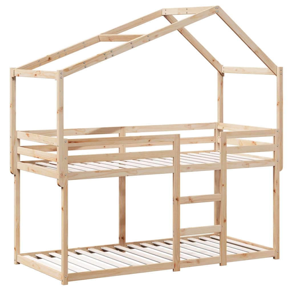 Bunk Bed without Mattress 80x200 cm Solid Wood Pine