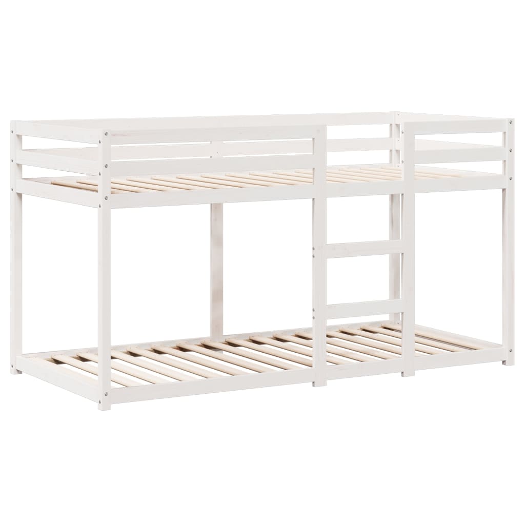 Bunk Bed without Mattress White 80x200 cm Solid Wood Pine