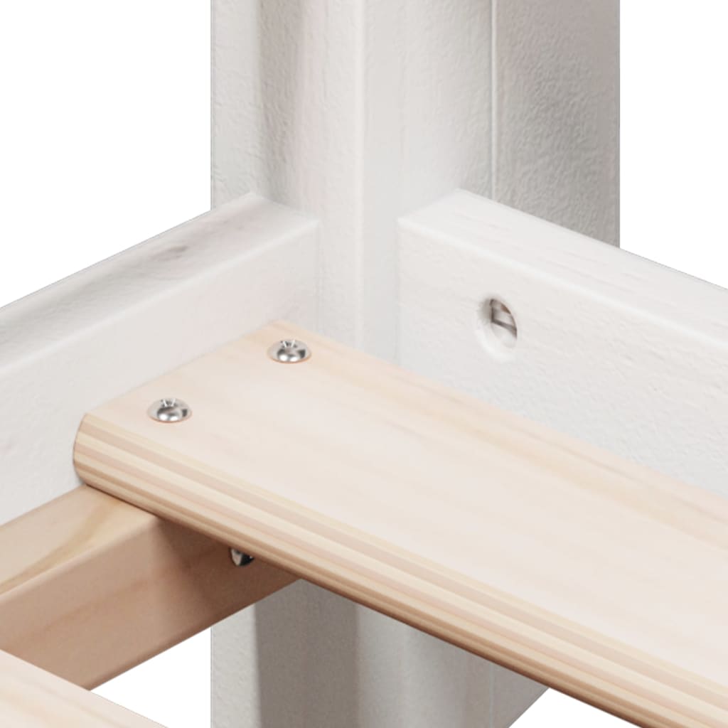 Bunk Bed without Mattress White 80x200 cm Solid Wood Pine