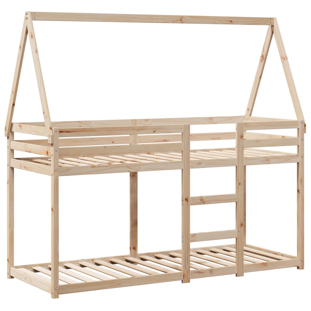 Bunk Bed without Mattress 80x200 cm Solid Wood Pine