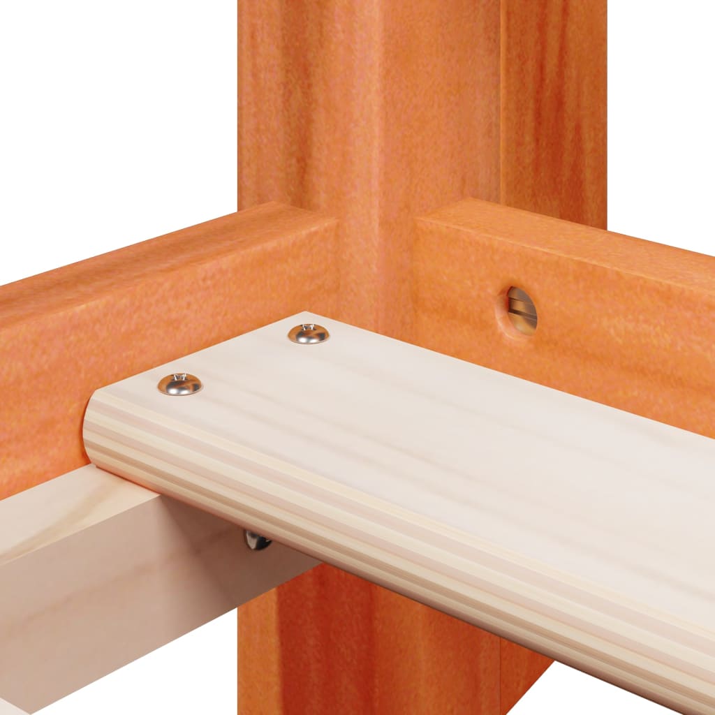 Bunk Bed without Mattress Wax Brown 80x200 cm Solid Wood Pine