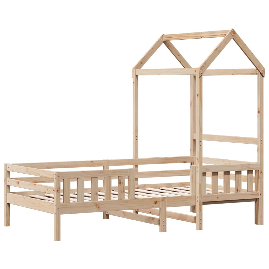 Bed Frame with Roof without Mattress 100x200 cm