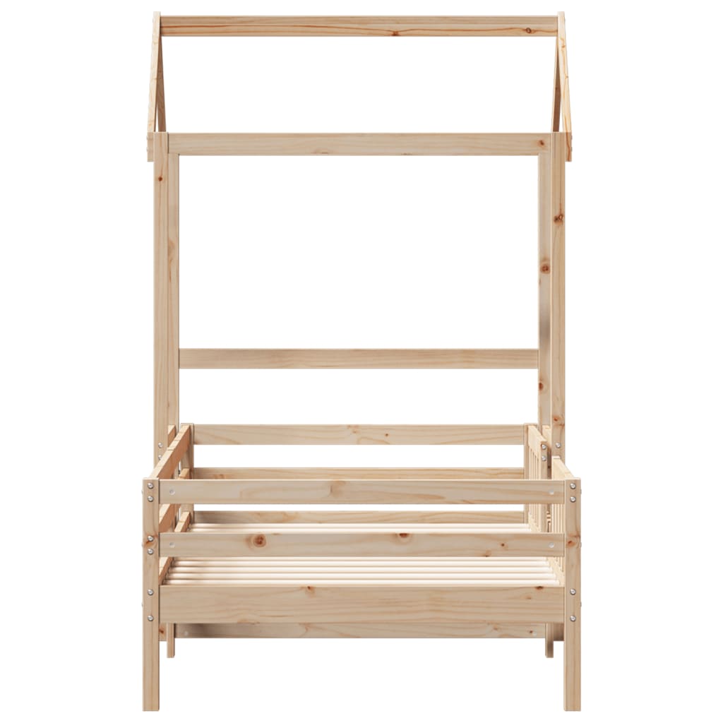 Bed Frame with Roof without Mattress 90x200 cm