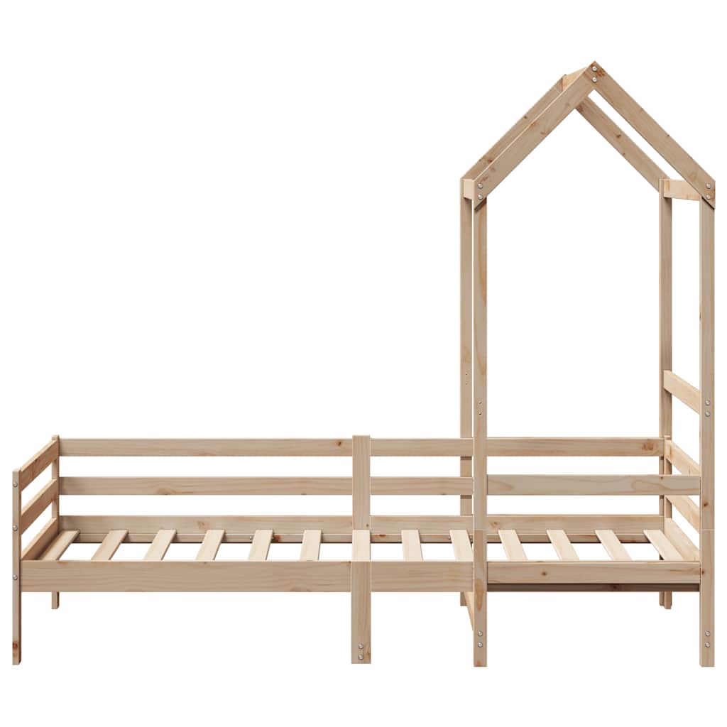 Day Bed with Roof without Mattress 80x200 cm Solid Wood