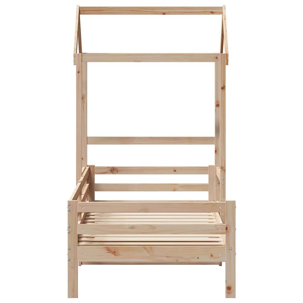 Day Bed with Roof without Mattress 80x200 cm Solid Wood