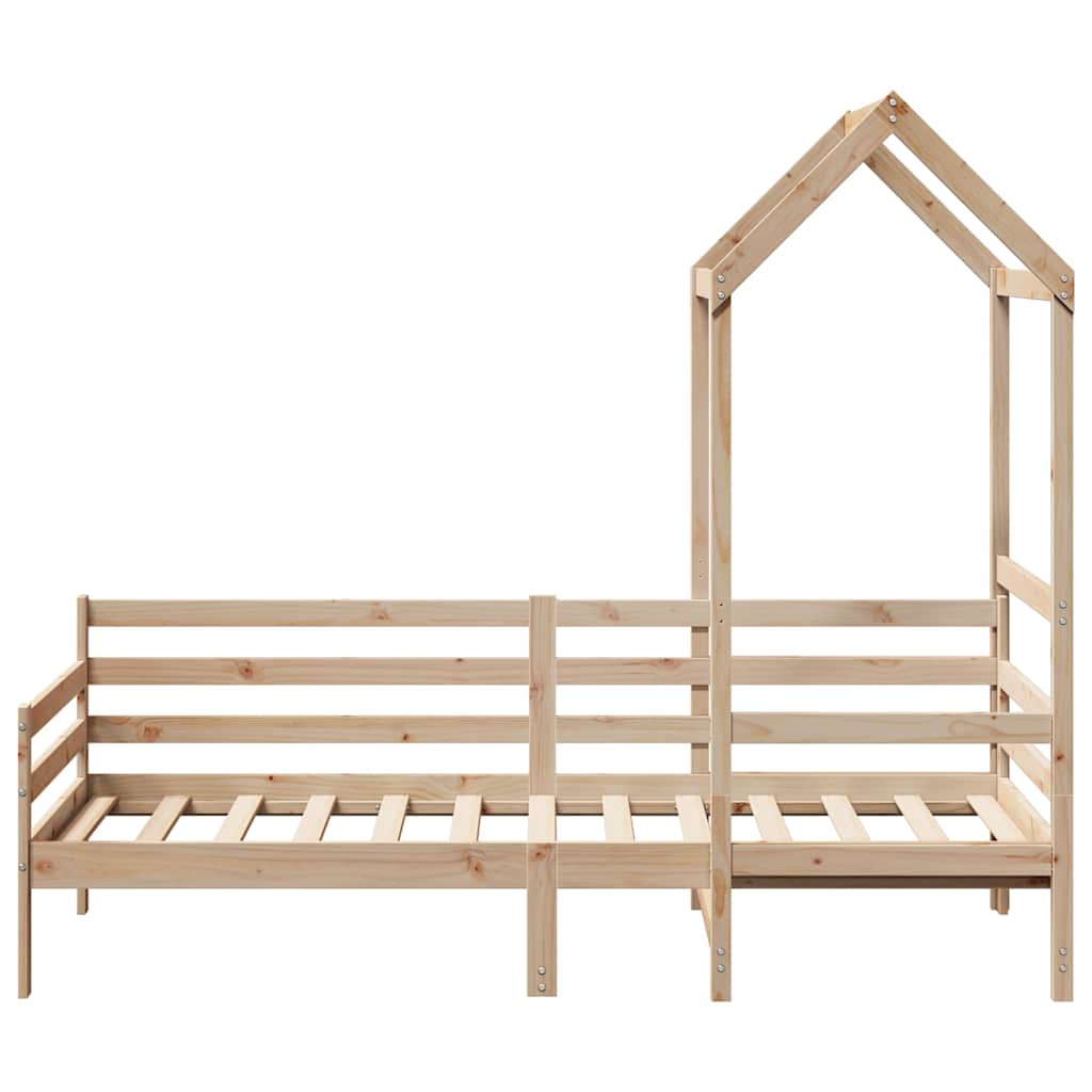 Day Bed with Roof without Mattress 80x200 cm Solid Wood