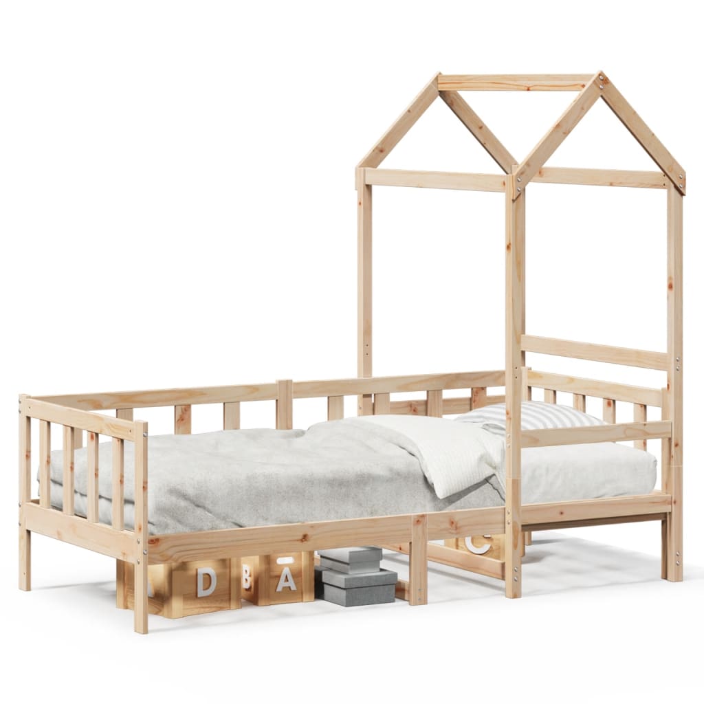 Day Bed with Roof without Mattress 80x200 cm Solid Wood