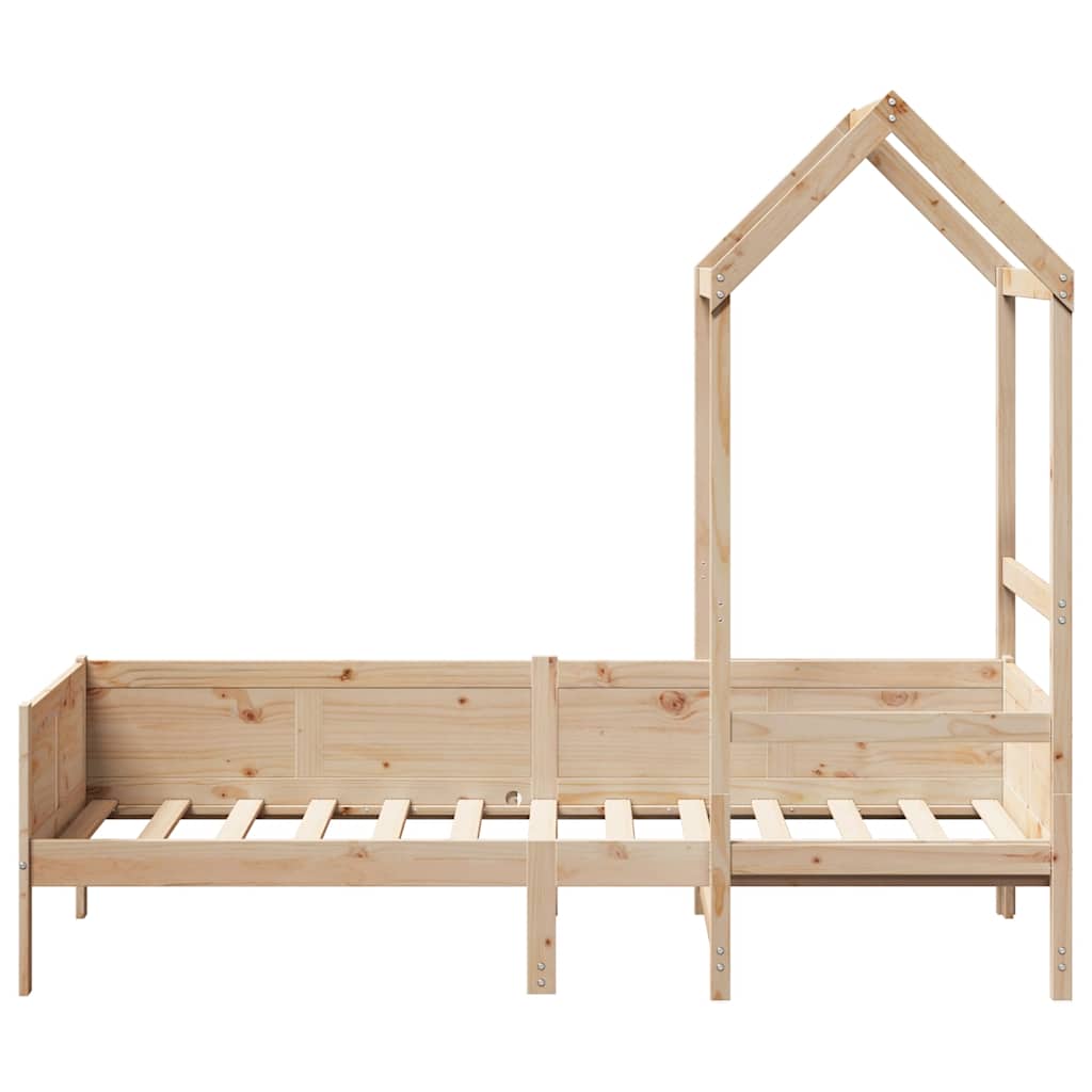 Day Bed with Roof without Mattress 80x200 cm Solid Wood