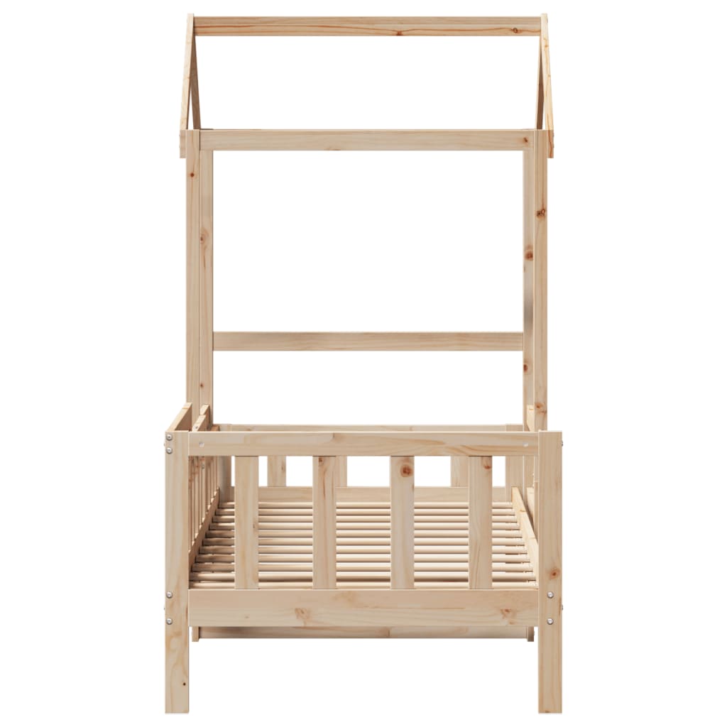 Day Bed with Roof without Mattress 90x200 cm Solid Wood