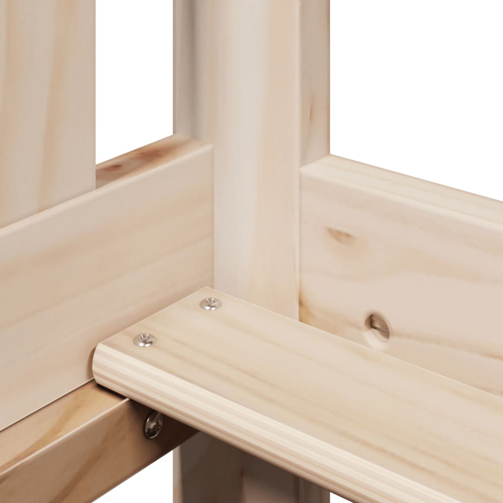 Day Bed with Roof without Mattress 90x200 cm Solid Wood