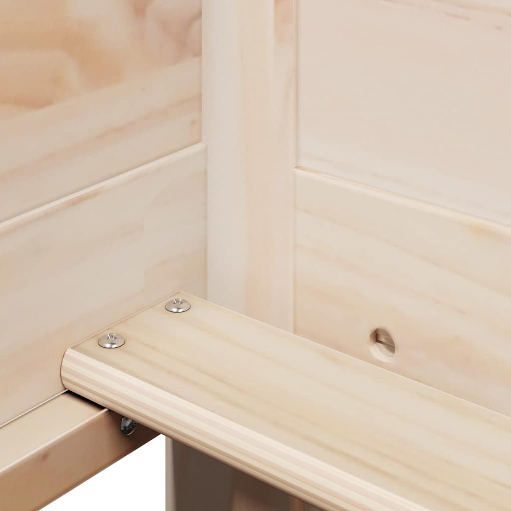 Day Bed with Roof without Mattress 90x190 cm Single Solid Wood