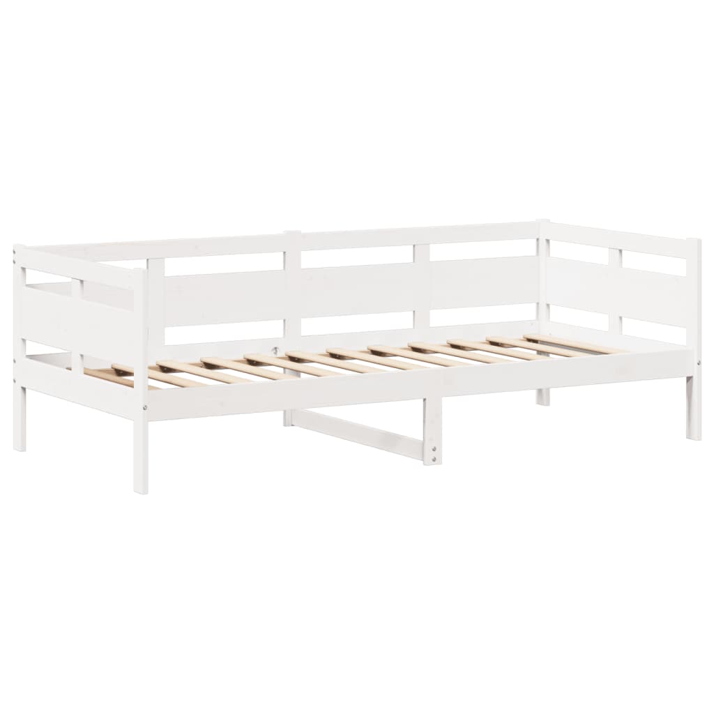 Day Bed with Roof without Mattress White 80x200 cm Solid Wood