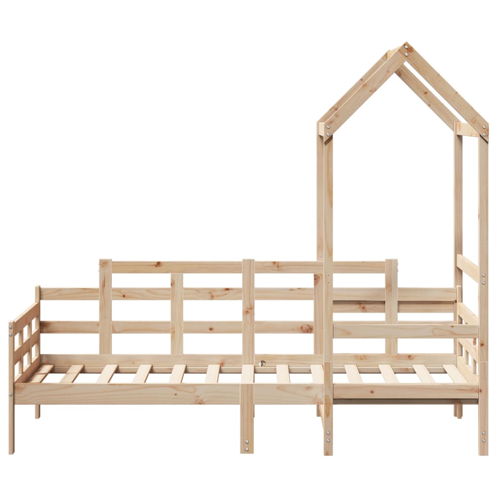 Day Bed with Roof without Mattress 80x200 cm Solid Wood