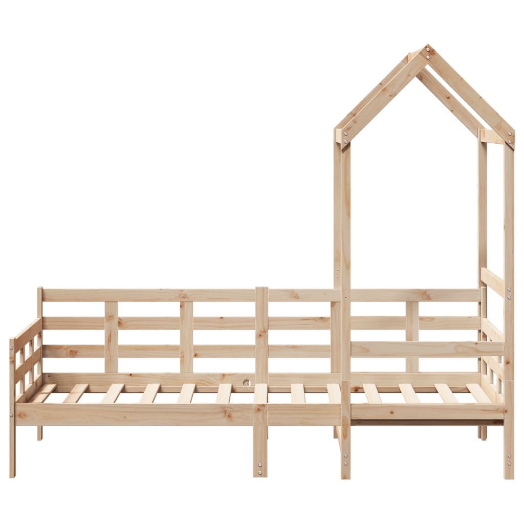Day Bed with Roof without Mattress 80x200 cm Solid Wood