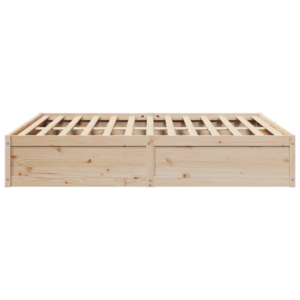 Bed Frame without Mattress 180x200 cm Super King Solid Wood Pine